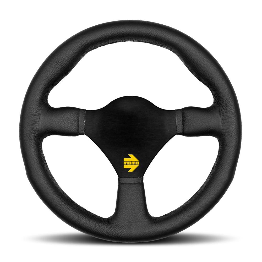 Momo Model 26 Steering Wheel Black Leather
