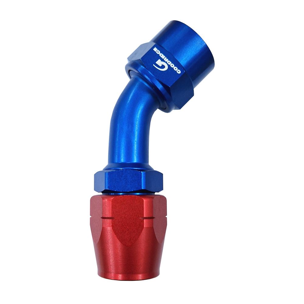 Goodridge -8JIC 45 Degree Swept Female 200 Series Hose Fitting