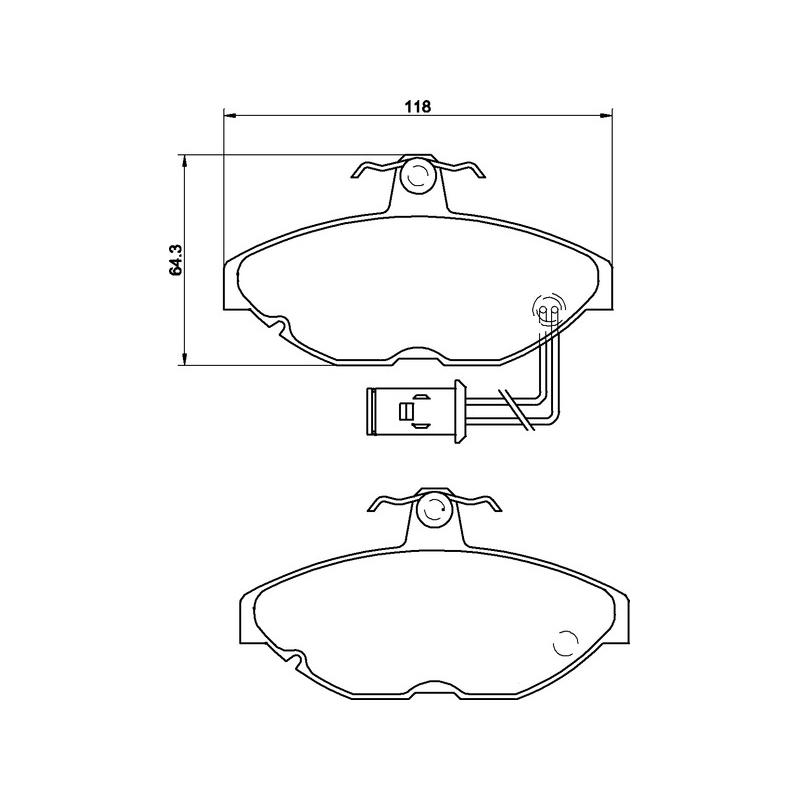 Mintex Brake Pads MDB1224-M1144 Rover Various