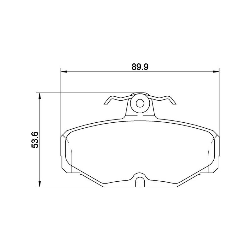 Mintex Brake Pads MDB1287-M1155 Ford Cosworth