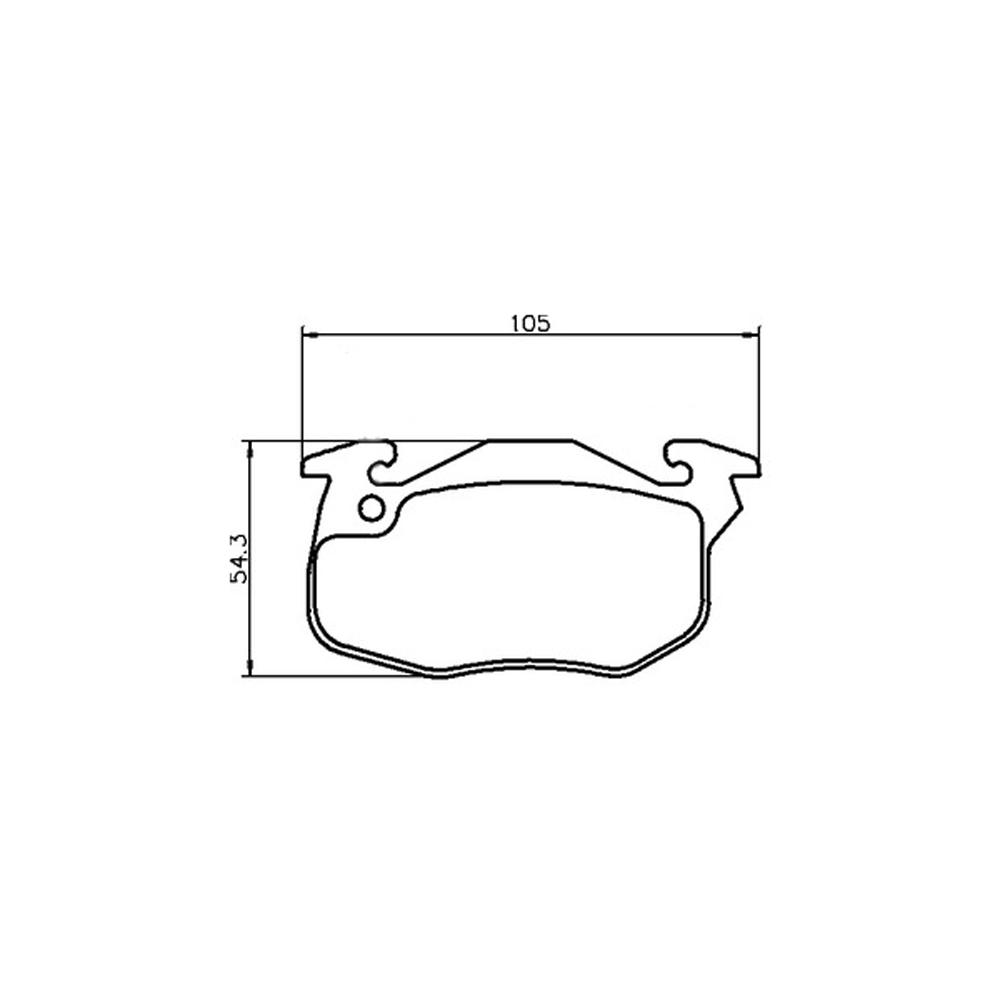 Mintex Racing Brake Pads MDB1291-M1155 For Peugeot/Renault