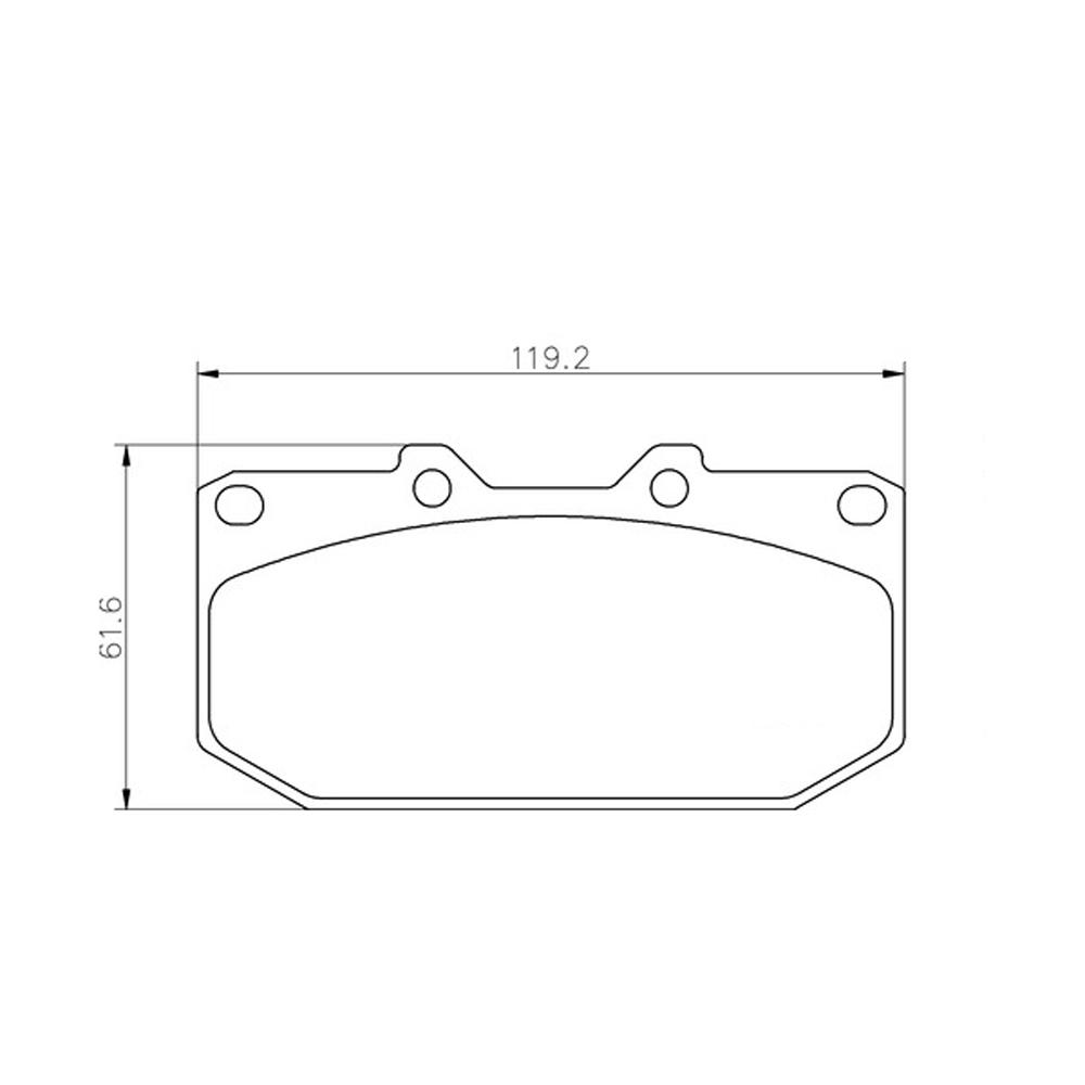 Mintex Racing Brake Pads MDB1416-M1144 For Nissan/Subaru Various