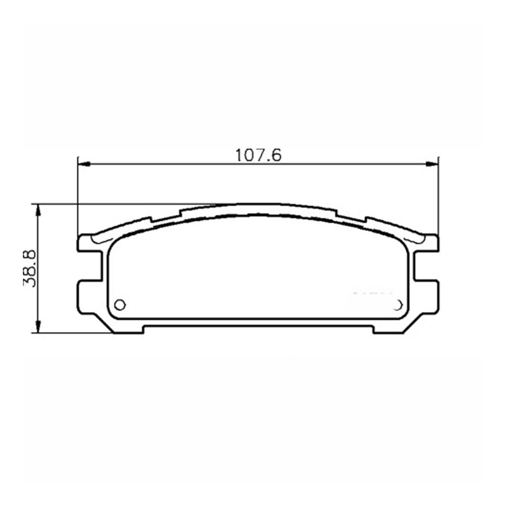 Mintex Brake Pads MDB1497-M1144 Subaru Impreza