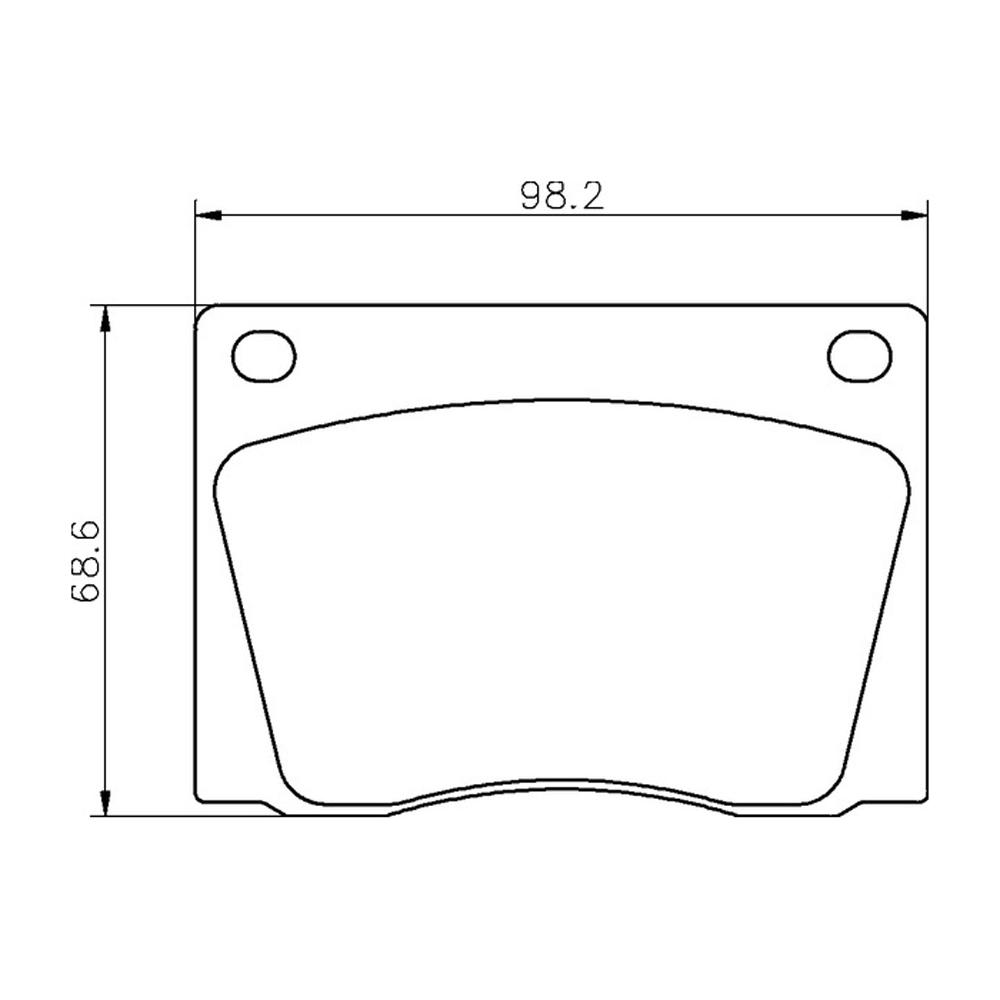 Mintex Racing Brake Pads MGB522-M1155 For Aston Martin/Jaguar/Lotus/Mercedes/Volvo