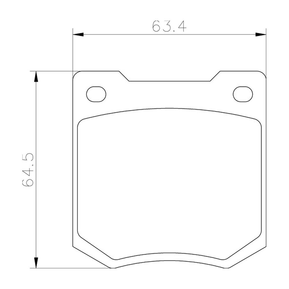 Mintex Racing Brake Pads MGB535-M1144 For Ford/Rover/Triumph/Morgan/Talbot/Volvo