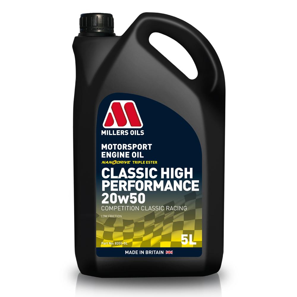 Millers Classic Sport High Performance 20W50NT Fully Synthetic Oil (5 Litres)