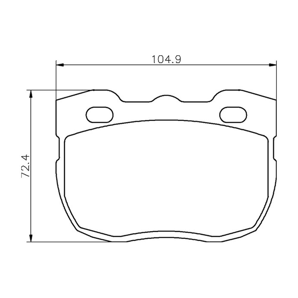 Mintex Racing Brake Pads MLB115-M1144 For Land Rover Defender Series 1