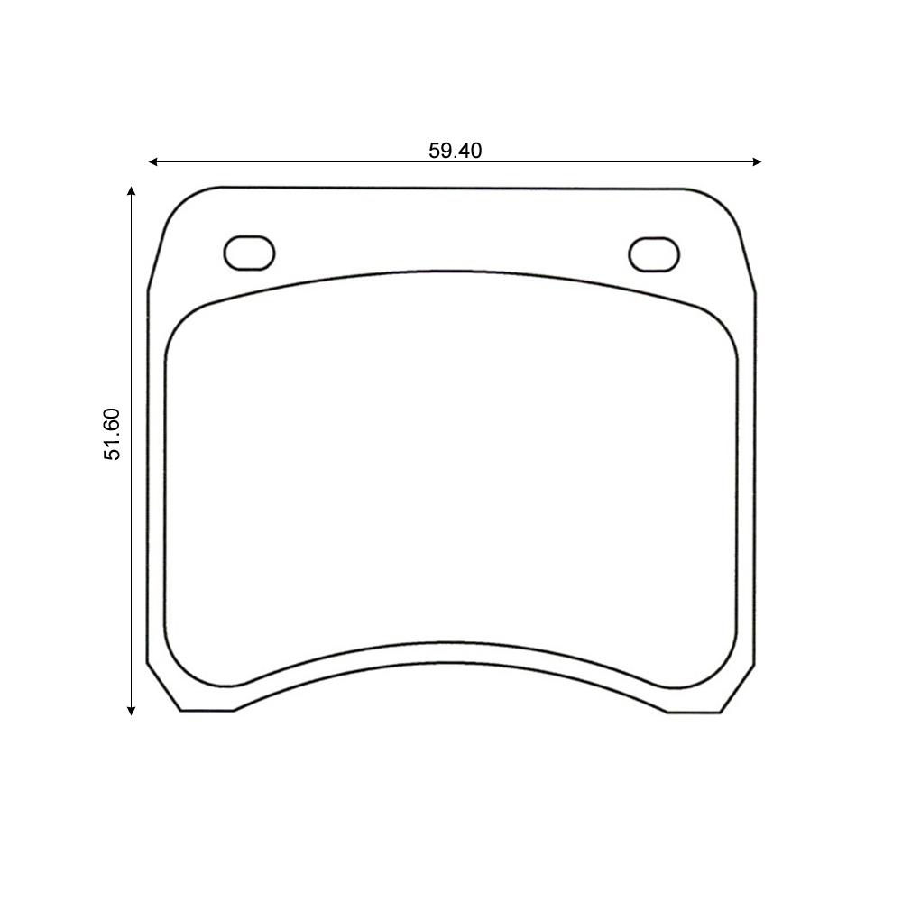 Mintex Racing Brake Pads MLB19-M1166 For Rover/Formula Ford With AP-Lockheed Calipers