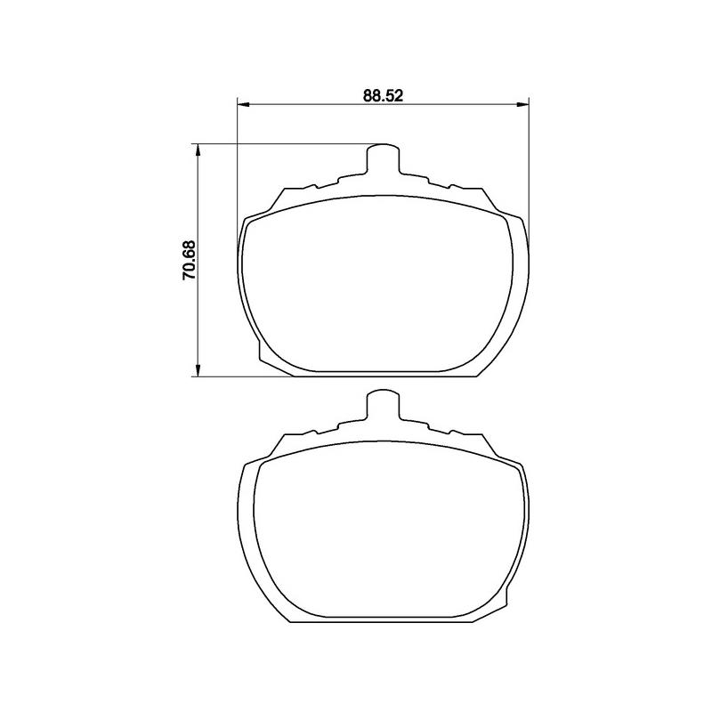 Mintex Racing Brake Pads MLB40-M1144 For Rover/Triumph