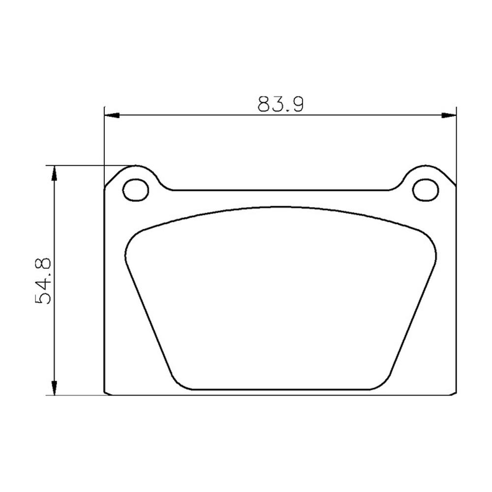 Mintex Racing Brake Pads MLB65-M1144 For Rover Various (Inc Metro Turbo)