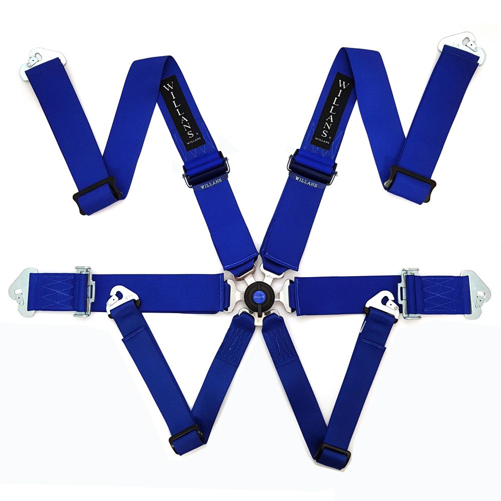 Willans Silverstone 6 Saloon Harness with 2 Alloy Adjusters