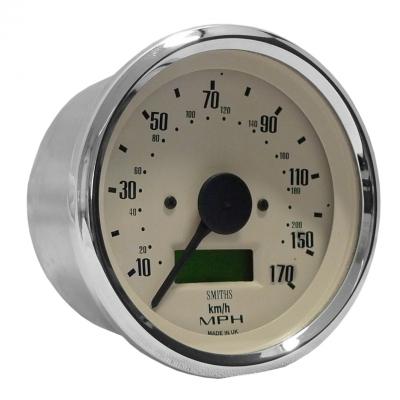 Smiths Classic Speedometer (Speedo) 100mm Diameter Magnolia Face SNT5372-16CB