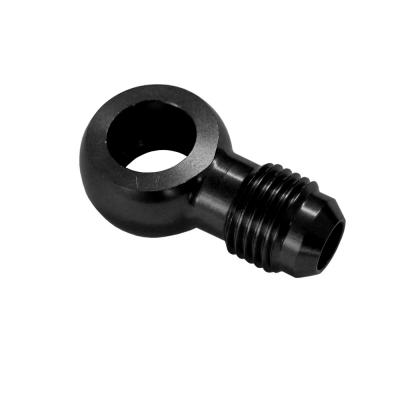 M12 Banjo Fitting with -6JIC Male Thread in Black