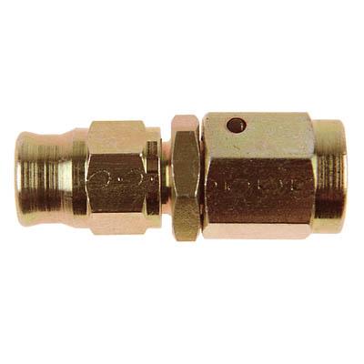 M10 X 1 Straight Female Swivel Concave Plated