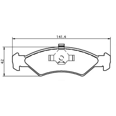 Mintex Racing Brake Pads MDB1225-M1144 For Ford Fiesta