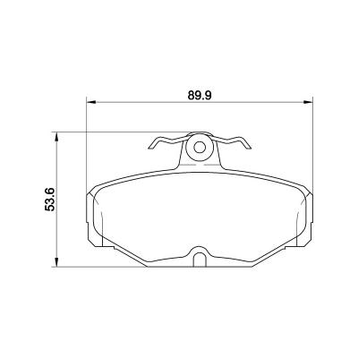 Mintex Brake Pads MDB1287-M1155 Ford Cosworth