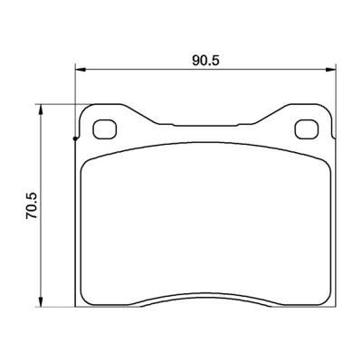 Mintex Racing Brake Pads MDB1323-M1144 For Ford Various