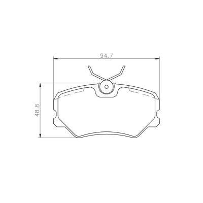 Mintex Racing Brake Pads MDB1376-M1144 For Peugeot/Citroen