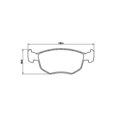 Mintex Racing Brake Pads MDB1407-M1144 For Ford Escort & Sapphire Cosworth