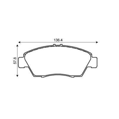 Mintex Racing Brake Pads MDB1610-M1144 For Honda Civic Various