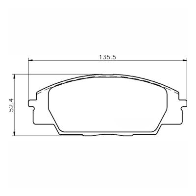 Mintex Racing Brake Pads MDB2044-M1144 Honda Civic Type R