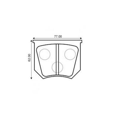 Mintex Racing Brake Pads MGB504 F6R for Girling AR Caliper