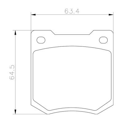 Mintex Racing Brake Pads MGB535-M1155 For Ford/Rover/Triumph/Morgan/Talbot/Volvo