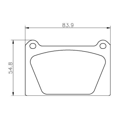 Mintex Racing Brake Pads MLB65-M1144 For Rover Various (Inc Metro Turbo)