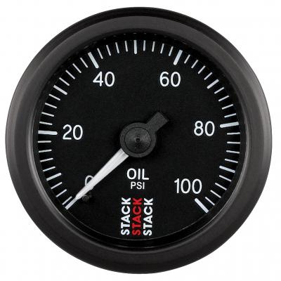 Stack Mechanical Oil Pressure Gauge 0-100 Psi