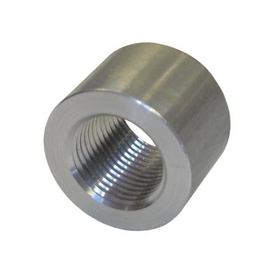 Round Alloy Weld On Female Boss with -4 JIC (7/16 UNF) Thread 