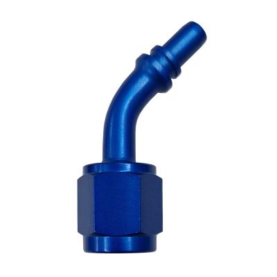 Goodridge Swept 45° Female 600 MP Series Aluminium Crimp Fitting