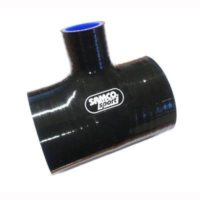 Samco Silicone T-Piece Hose 60mm I.D with 25mm I.D Spout in Black